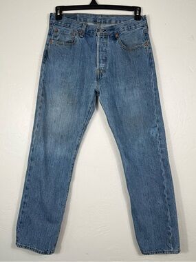 Levi’s 501 Original Fit 4 Button Front Fly Work Patina Medium Stone Wash W31 L30